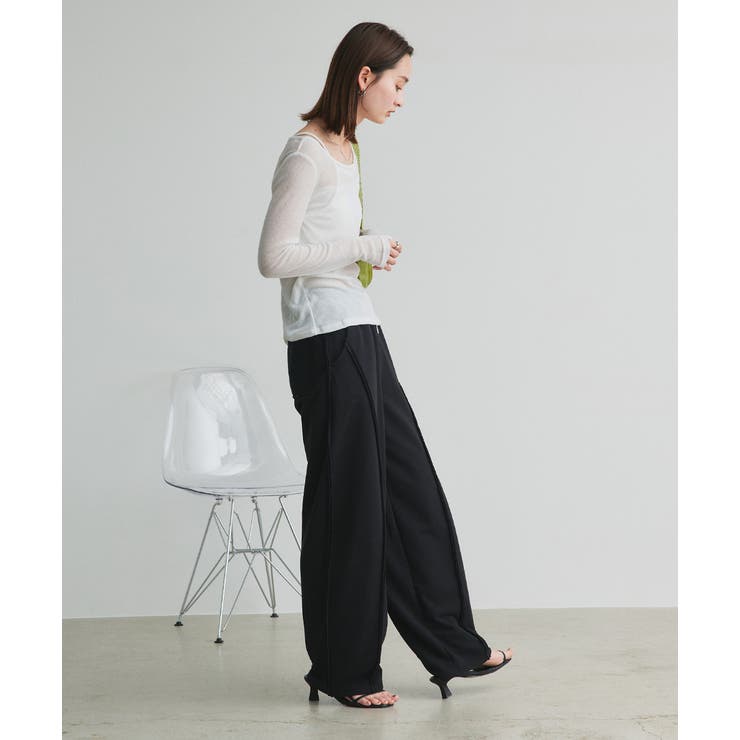 レイヤードデザインシアーカットソー | ad thie | 詳細画像3