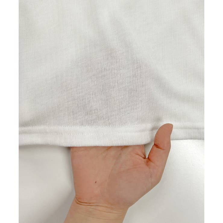 レイヤードデザインシアーカットソー | ad thie | 詳細画像33