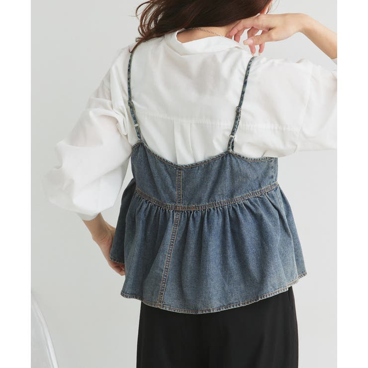 デニムビスチェキャミソール | ad thie | 詳細画像16 
