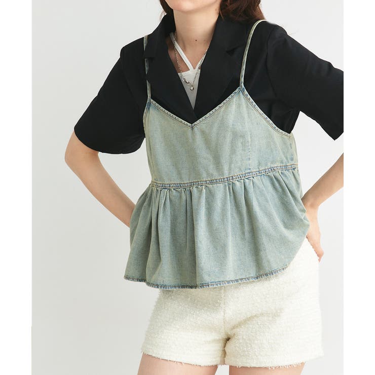 デニムビスチェキャミソール | ad thie | 詳細画像30 