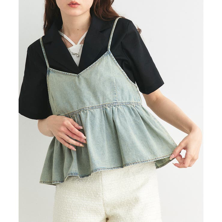 デニムビスチェキャミソール | ad thie | 詳細画像31 