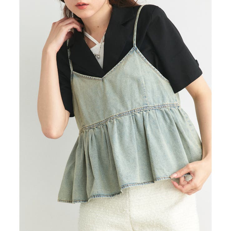 デニムビスチェキャミソール | ad thie | 詳細画像34 