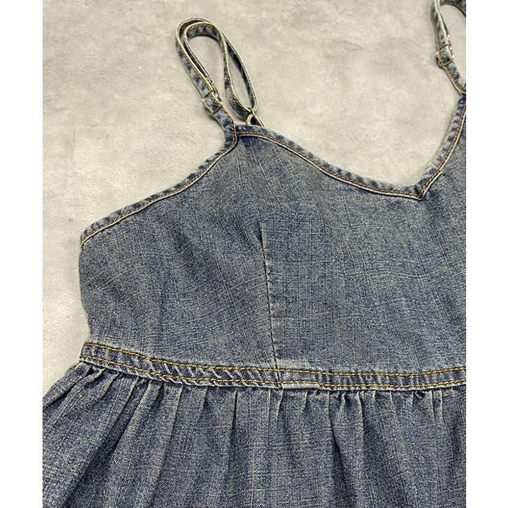 デニムビスチェキャミソール | ad thie | 詳細画像35 