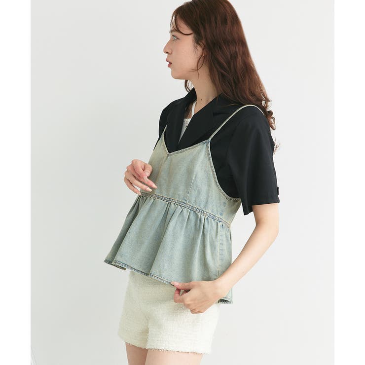 ライトブルー | デニムビスチェキャミソール | ad thie