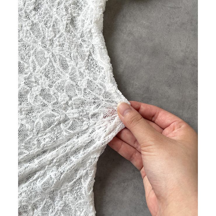 ハーフスリーブレースカットソー | ad thie | 詳細画像26 