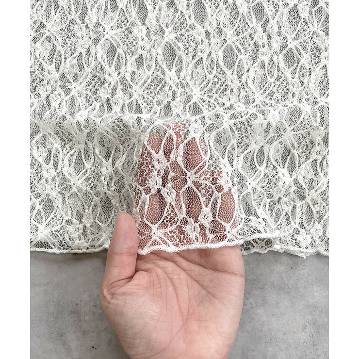 ハーフスリーブレースカットソー | ad thie | 詳細画像30 