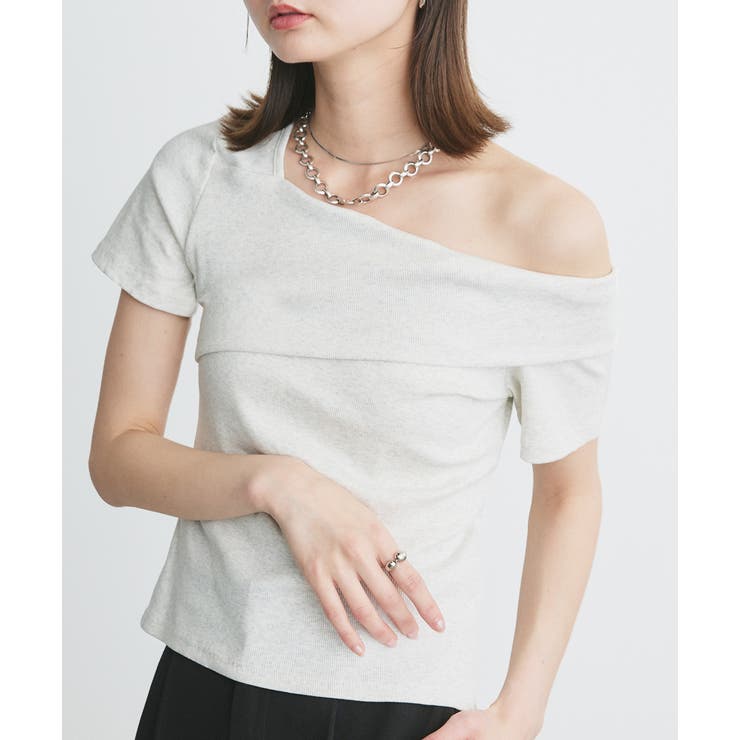 ワンショルダーアシメデザイントップス | ad thie | 詳細画像10 