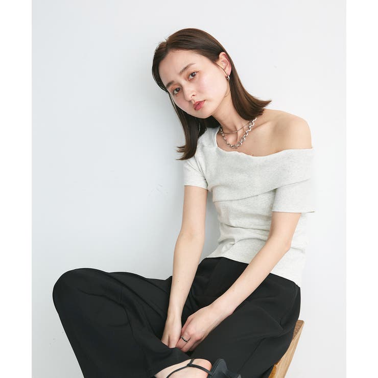 ワンショルダーアシメデザイントップス | ad thie | 詳細画像13 