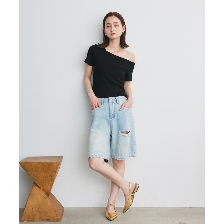 ワンショルダーアシメデザイントップス | ad thie | 詳細画像15 