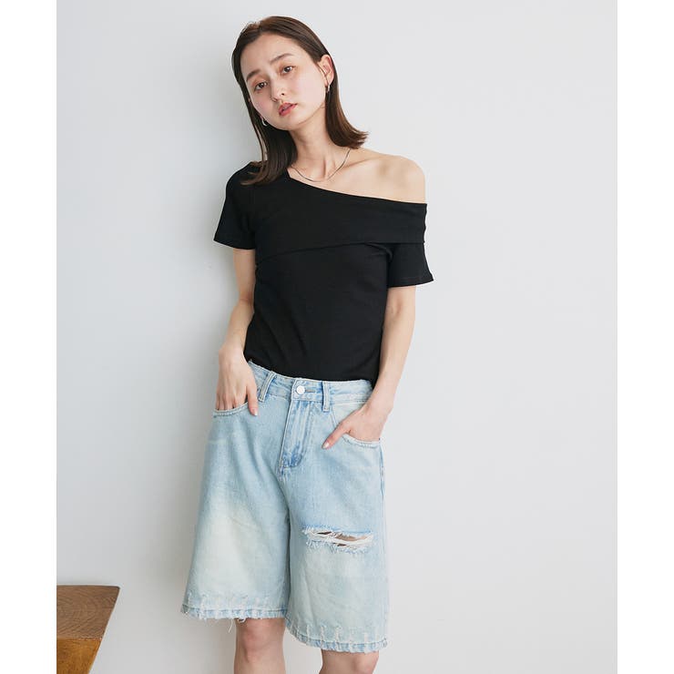 ワンショルダーアシメデザイントップス | ad thie | 詳細画像17 