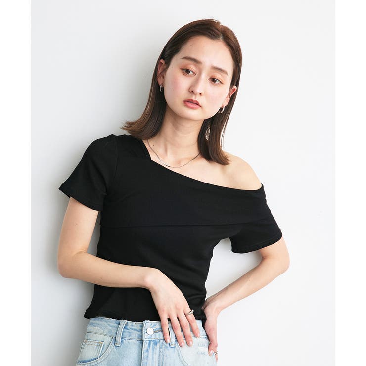 ワンショルダーアシメデザイントップス | ad thie | 詳細画像19 