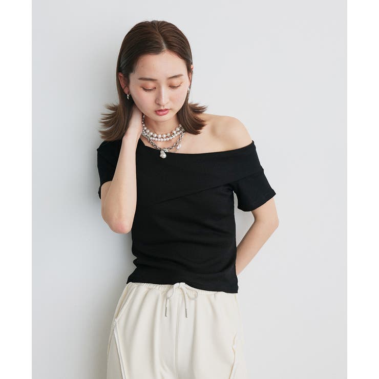 ワンショルダーアシメデザイントップス | ad thie | 詳細画像24 