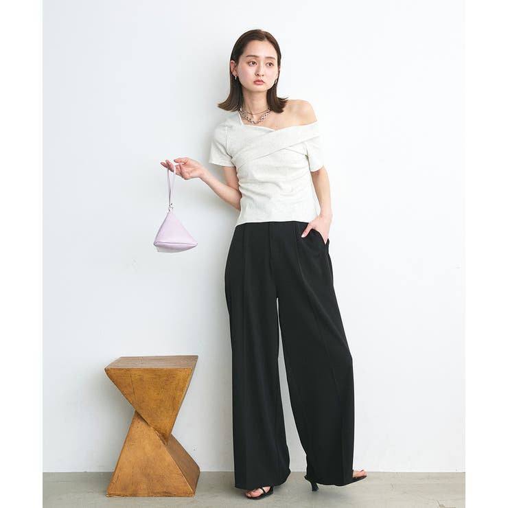 ワンショルダーアシメデザイントップス | ad thie | 詳細画像3 