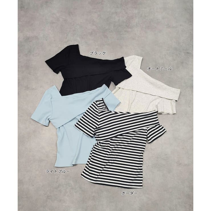 ワンショルダーアシメデザイントップス | ad thie | 詳細画像48 