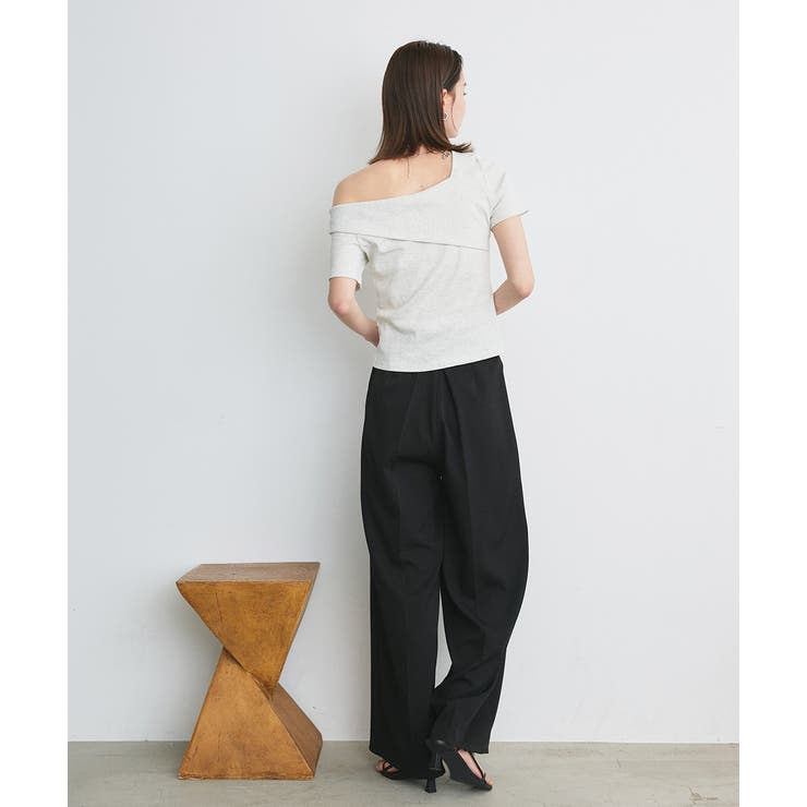 ワンショルダーアシメデザイントップス | ad thie | 詳細画像5 