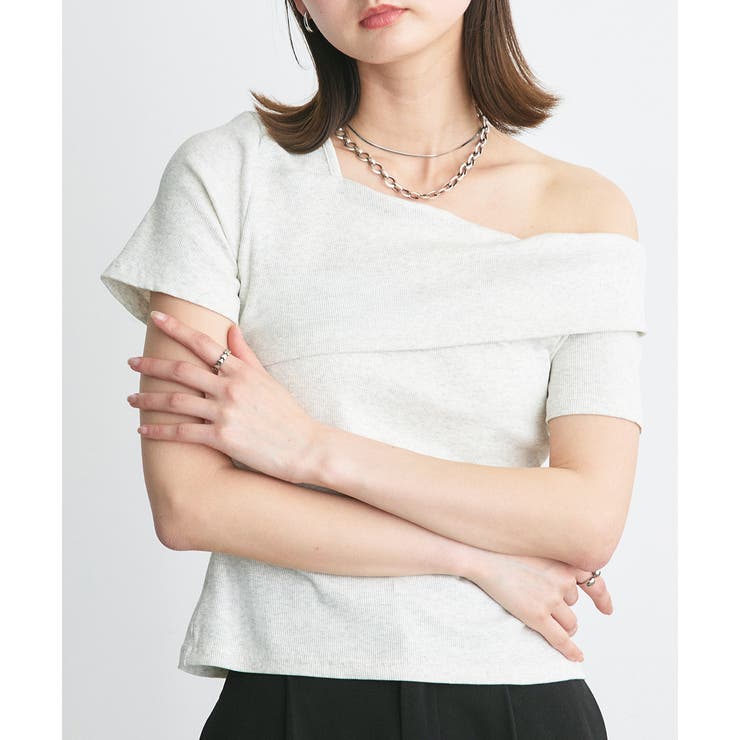 ワンショルダーアシメデザイントップス | ad thie | 詳細画像7 