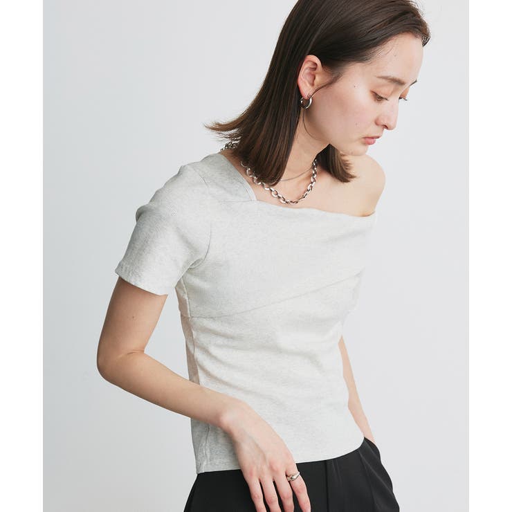 ワンショルダーアシメデザイントップス | ad thie | 詳細画像9 