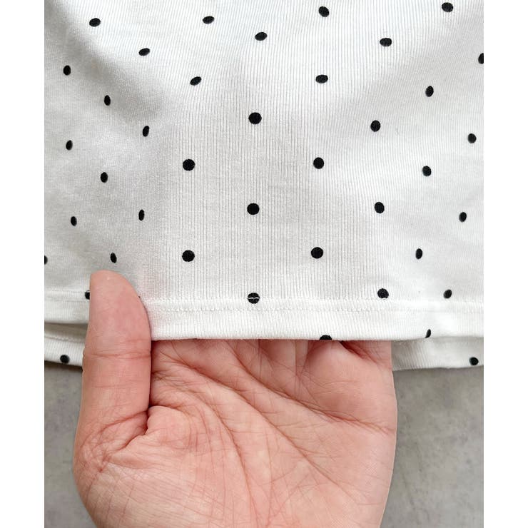 カップ付き レース切り替えドットキャミソール | ad thie | 詳細画像37