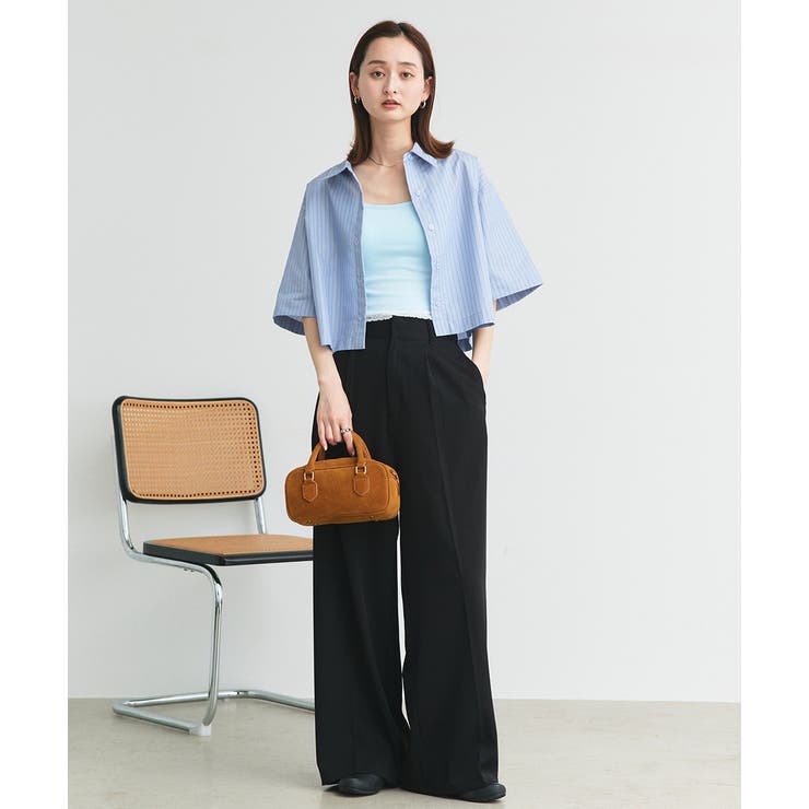 カップ付き ヘムレースリブキャミソール | ad thie | 詳細画像26 