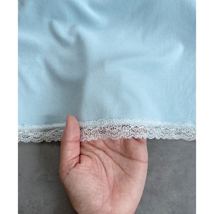 カップ付き ヘムレースリブキャミソール | ad thie | 詳細画像38 