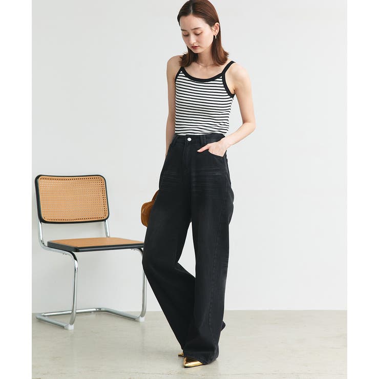 ボーダーニットキャミソール | ad thie | 詳細画像12 