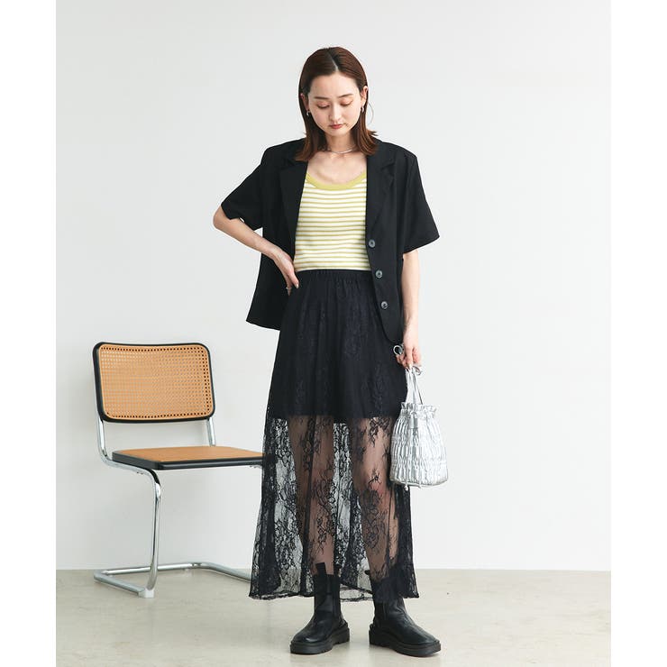 ボーダーニットキャミソール | ad thie | 詳細画像18 