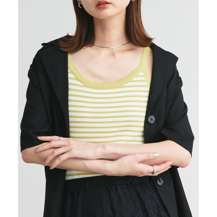 ボーダーニットキャミソール | ad thie | 詳細画像20 