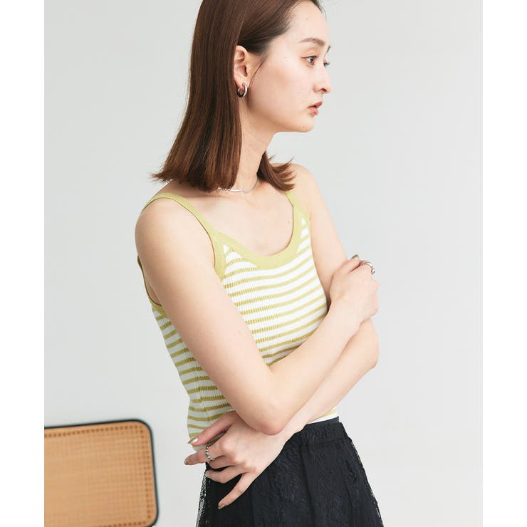 ボーダーニットキャミソール | ad thie | 詳細画像23 