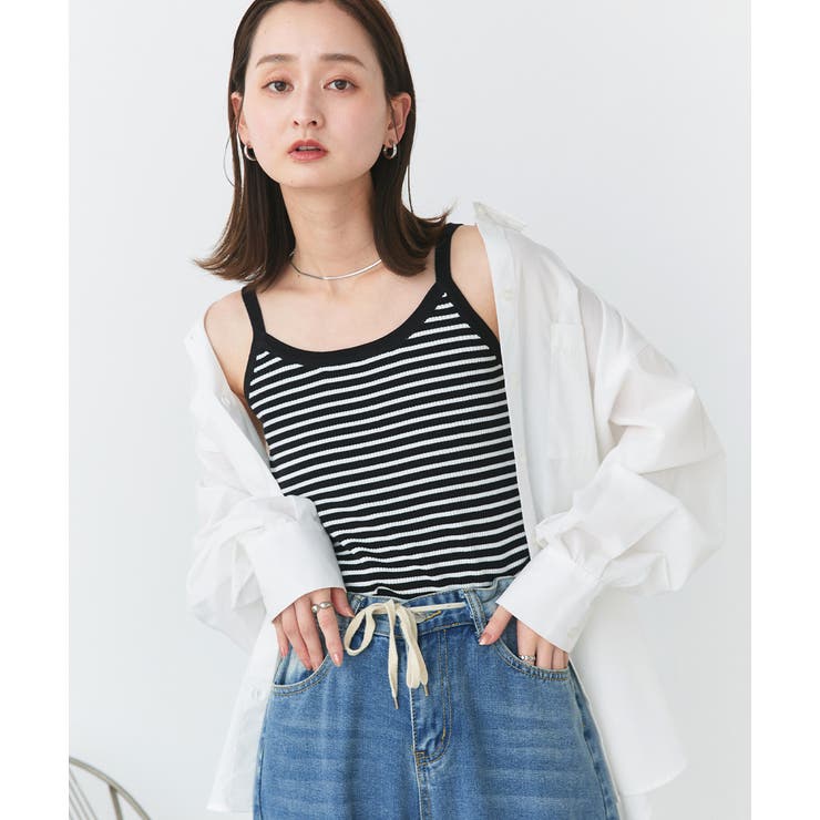 ボーダーニットキャミソール | ad thie | 詳細画像28 