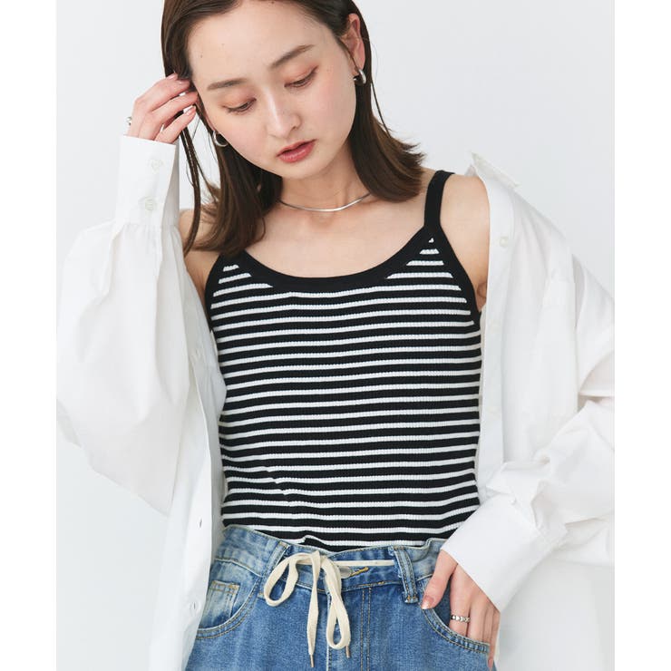 ボーダーニットキャミソール | ad thie | 詳細画像29 