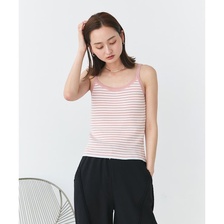 美品　baserange ニットキャミソール 美品 baserange ニットキャミソール