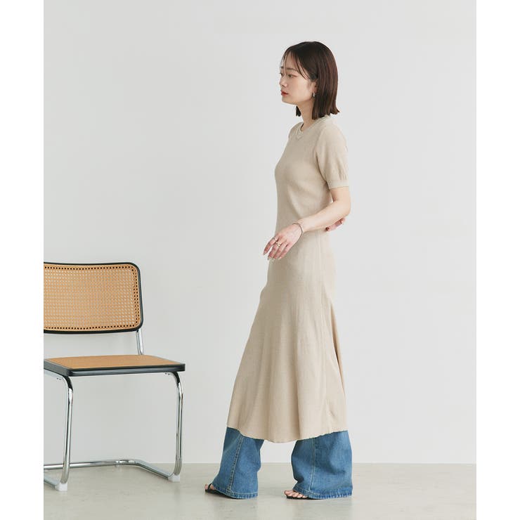 ハーフスリーブラメニットワンピース | ad thie | 詳細画像45 