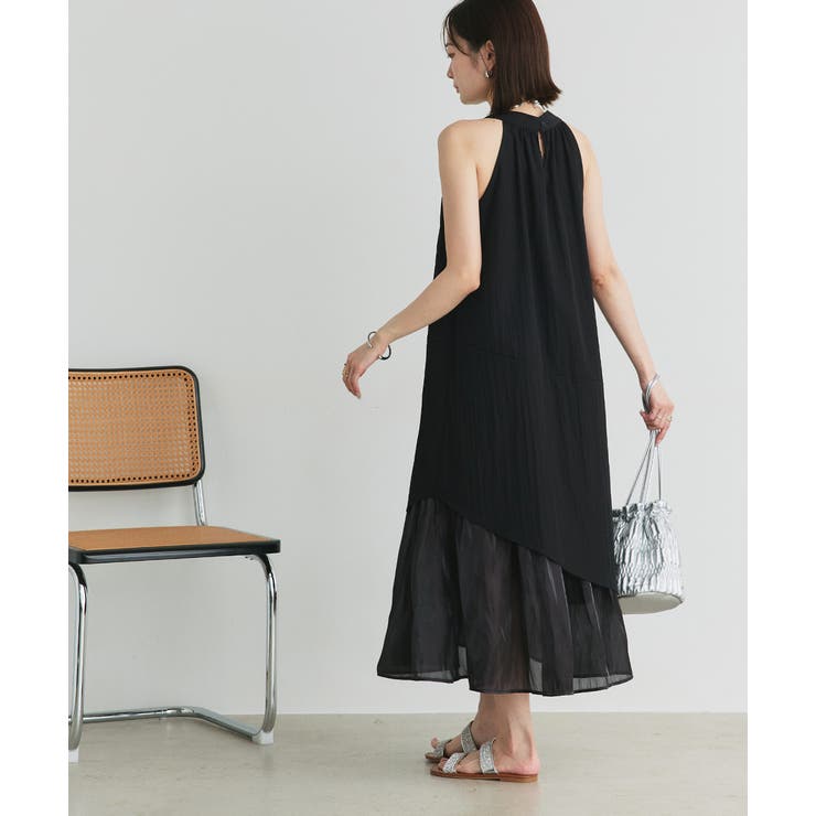 ホルターネックギャザーワンピース | ad thie | 詳細画像10 