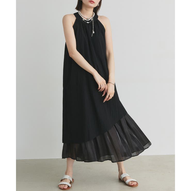 ホルターネックギャザーワンピース | ad thie | 詳細画像11 