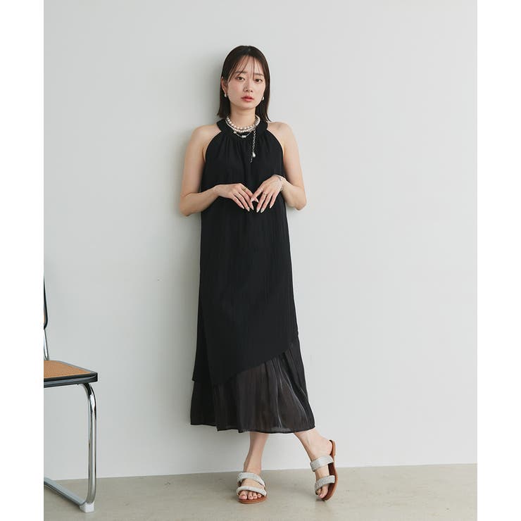 ホルターネックギャザーワンピース | ad thie | 詳細画像13 
