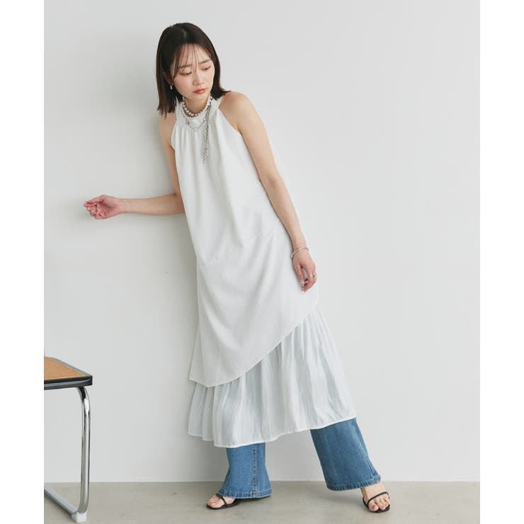 ホルターネックギャザーワンピース | ad thie | 詳細画像2 