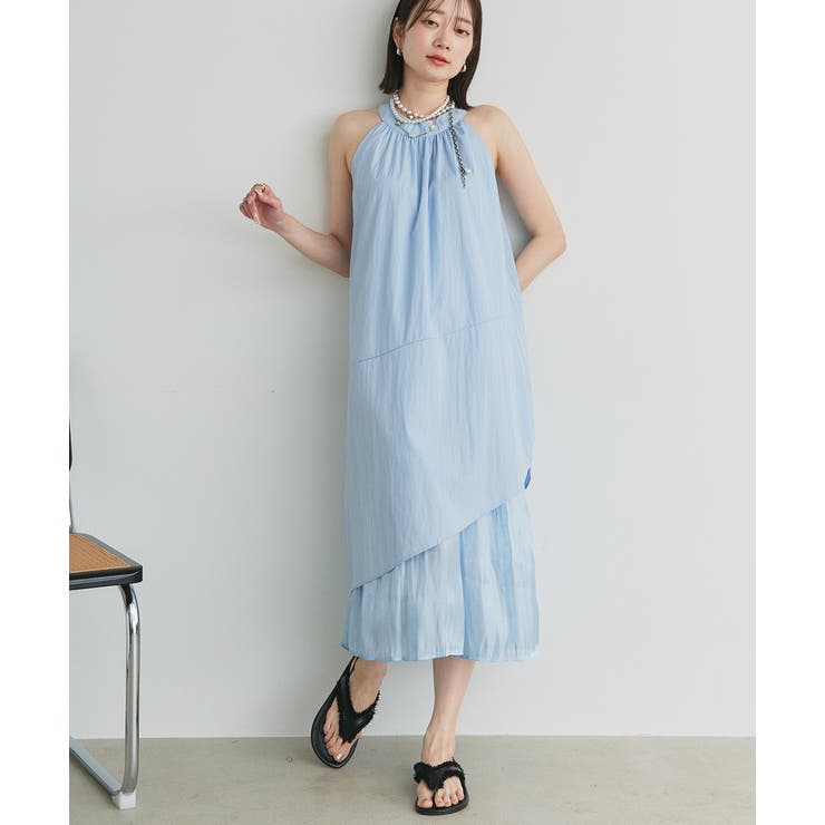 ホルターネックギャザーワンピース | ad thie | 詳細画像20 