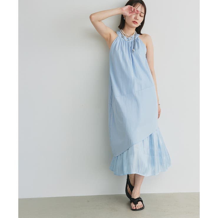 ホルターネックギャザーワンピース | ad thie | 詳細画像22 