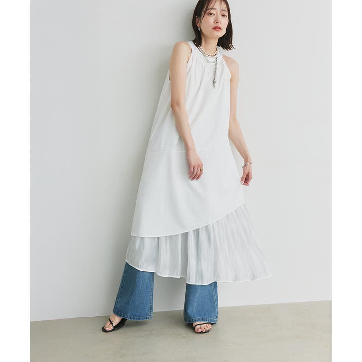 ホルターネックギャザーワンピース | ad thie | 詳細画像5 