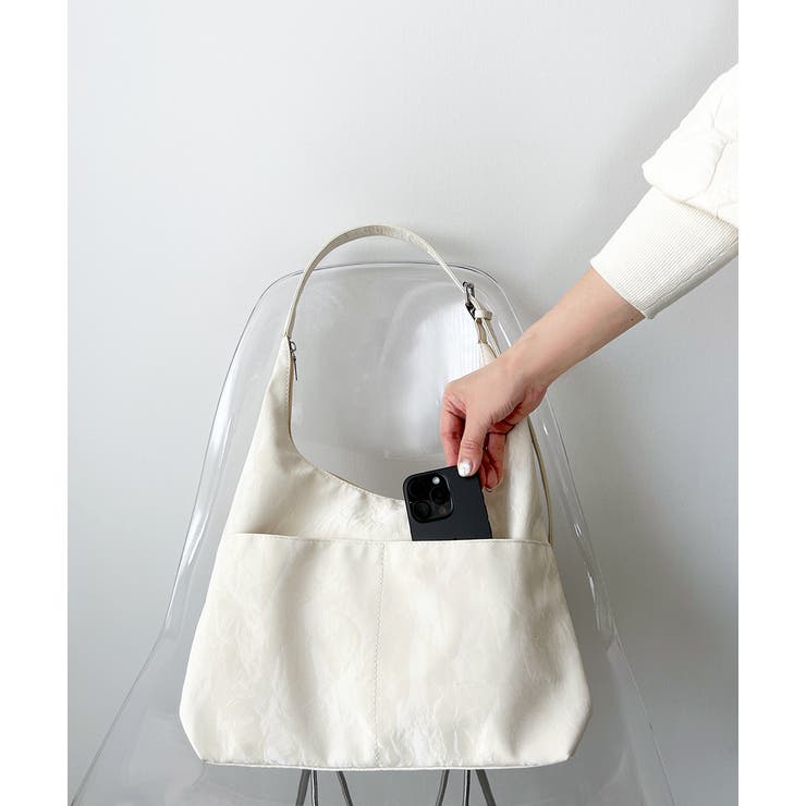 ニュアンス柄ワンショルダートートバッグ | ad thie | 詳細画像18 