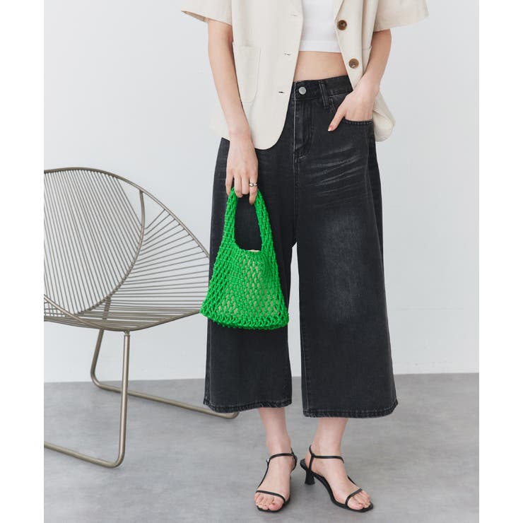 ロープ編みワンハンドルミニバッグ | ad thie | 詳細画像17 