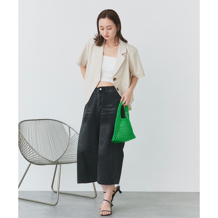 ロープ編みワンハンドルミニバッグ | ad thie | 詳細画像18 