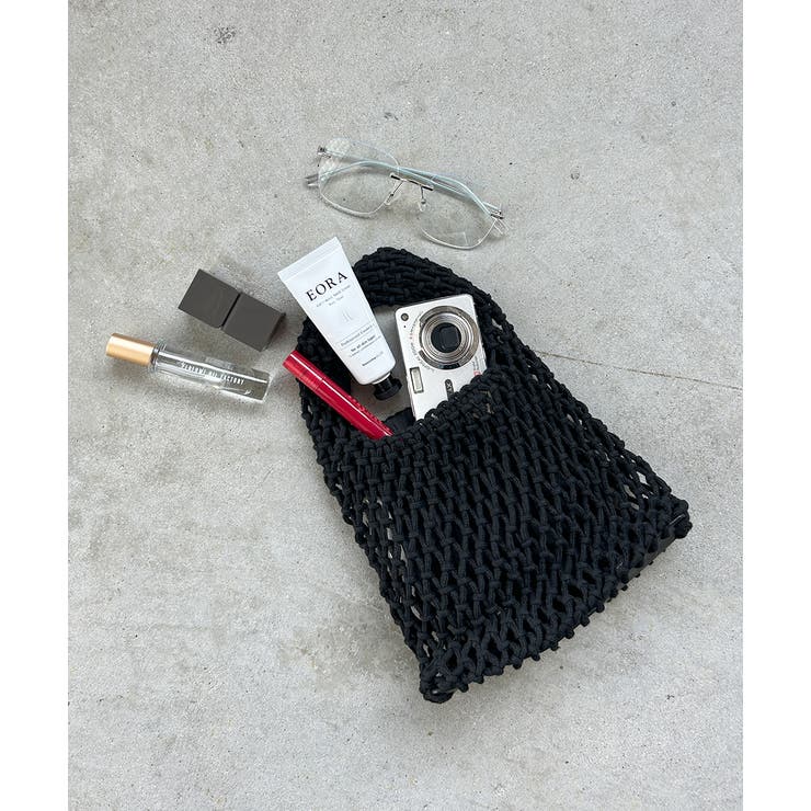 ロープ編みワンハンドルミニバッグ | ad thie | 詳細画像30 