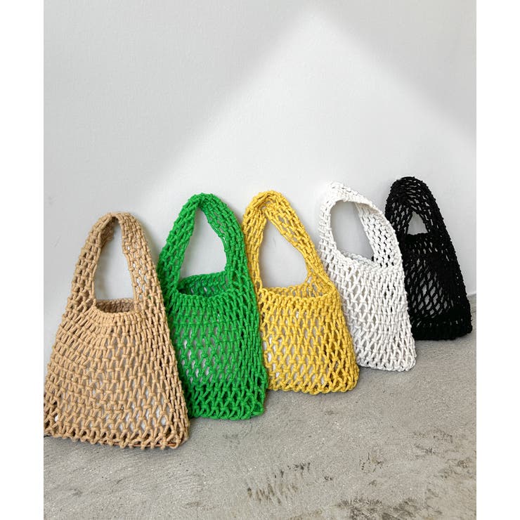 ロープ編みワンハンドルミニバッグ | ad thie | 詳細画像32 