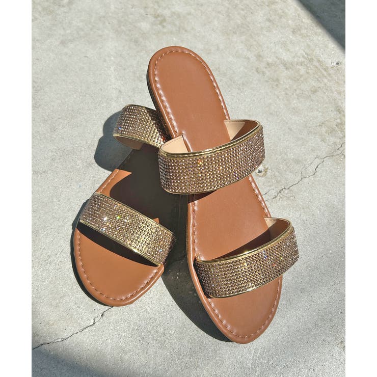 ラインストーンフラットサンダル | ad thie | 詳細画像19 