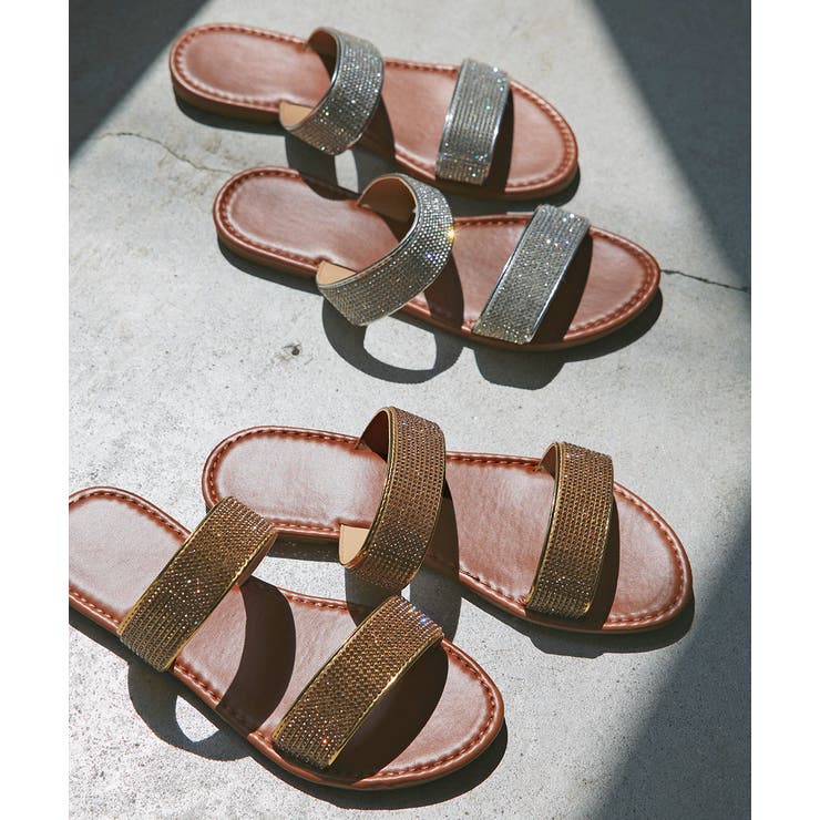 ラインストーンフラットサンダル | ad thie | 詳細画像23 