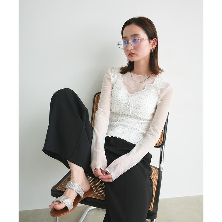 ラインストーンフラットサンダル | ad thie | 詳細画像7 