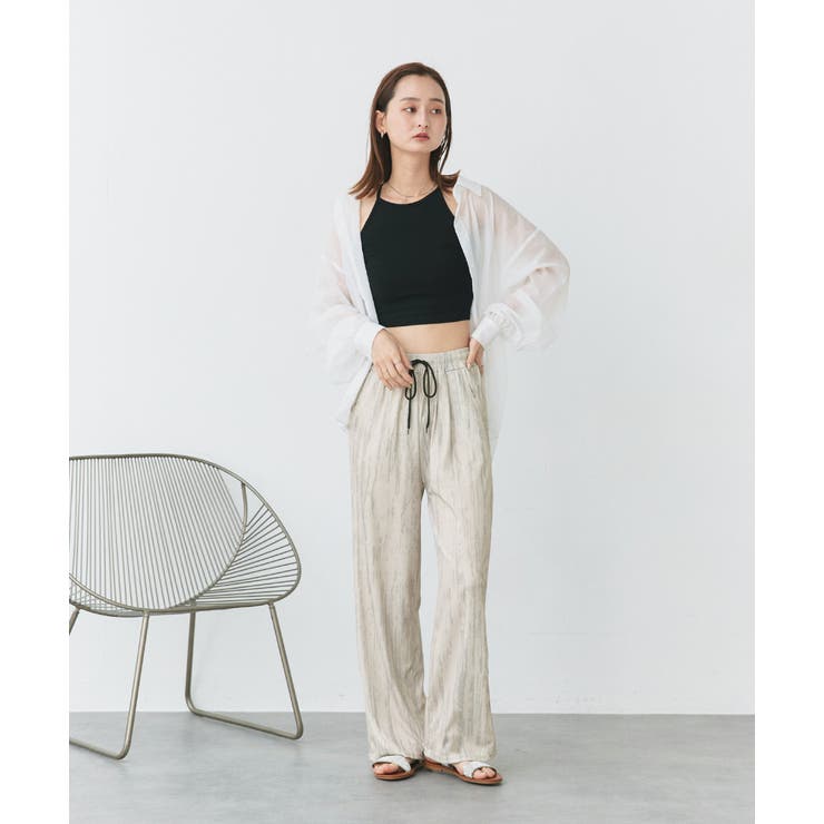 ニュアンス柄イージーパンツ | ad thie | 詳細画像10 