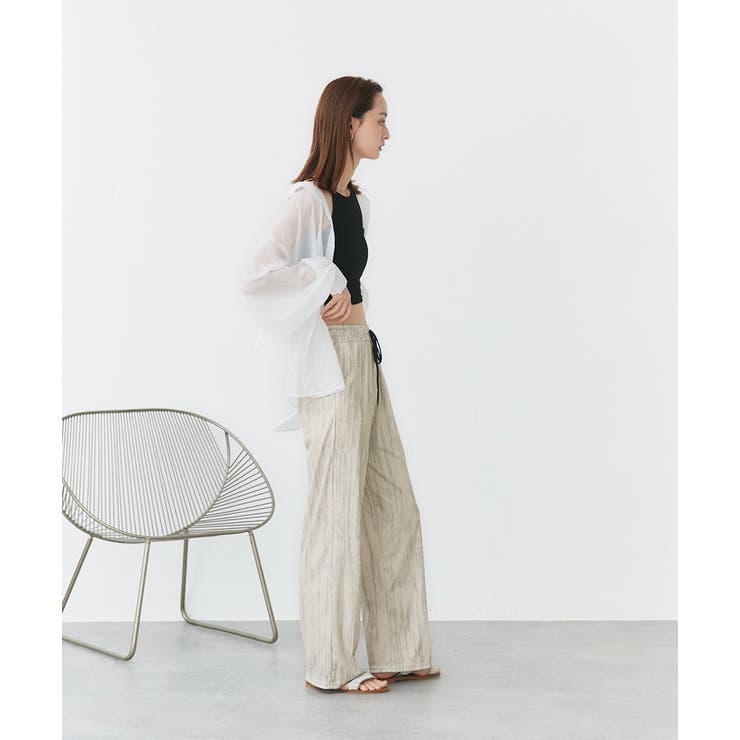 ニュアンス柄イージーパンツ | ad thie | 詳細画像11 