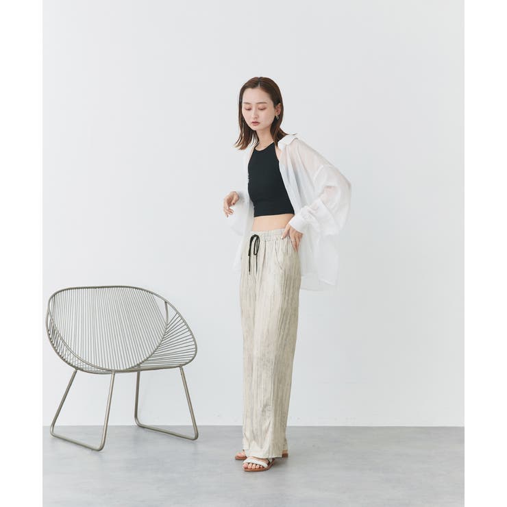 ニュアンス柄イージーパンツ | ad thie | 詳細画像12 